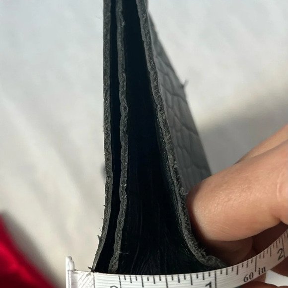 Rare Barbara Rihl Women Black Crocodile Leather Clutch One Size - Picture 4 of 8